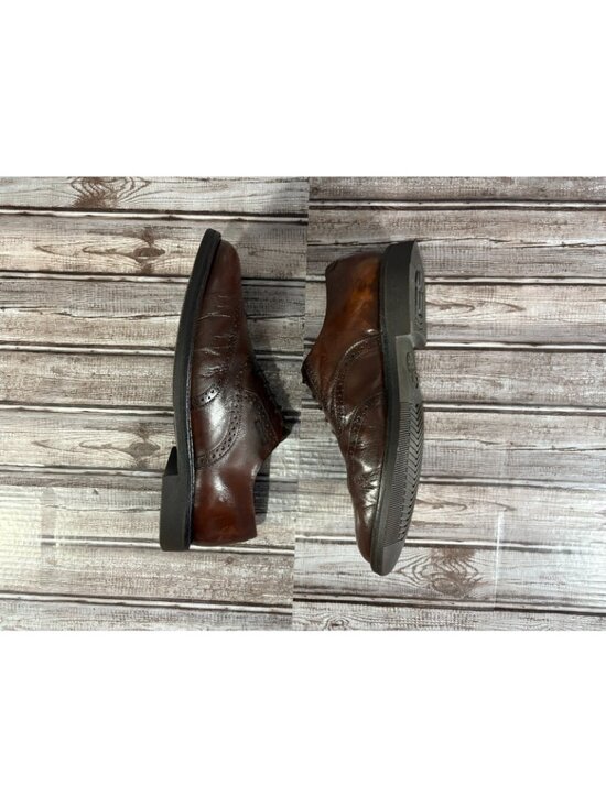 Mephisto Martial Leather Wingtip Brogue Oxfords Dress Shoes  size 9 US Brown